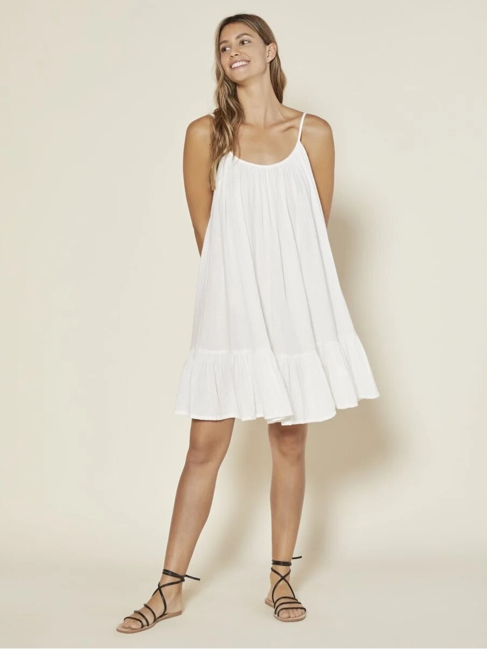 Outerknown Zuma Dress in White Size XS